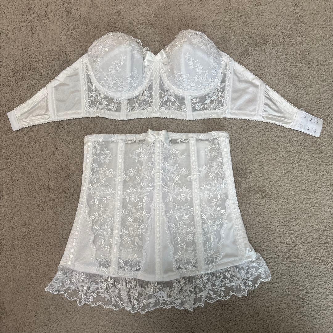 タカミブライダル ブライダルインナー セモア セミロングラインブラ ドロワーズ