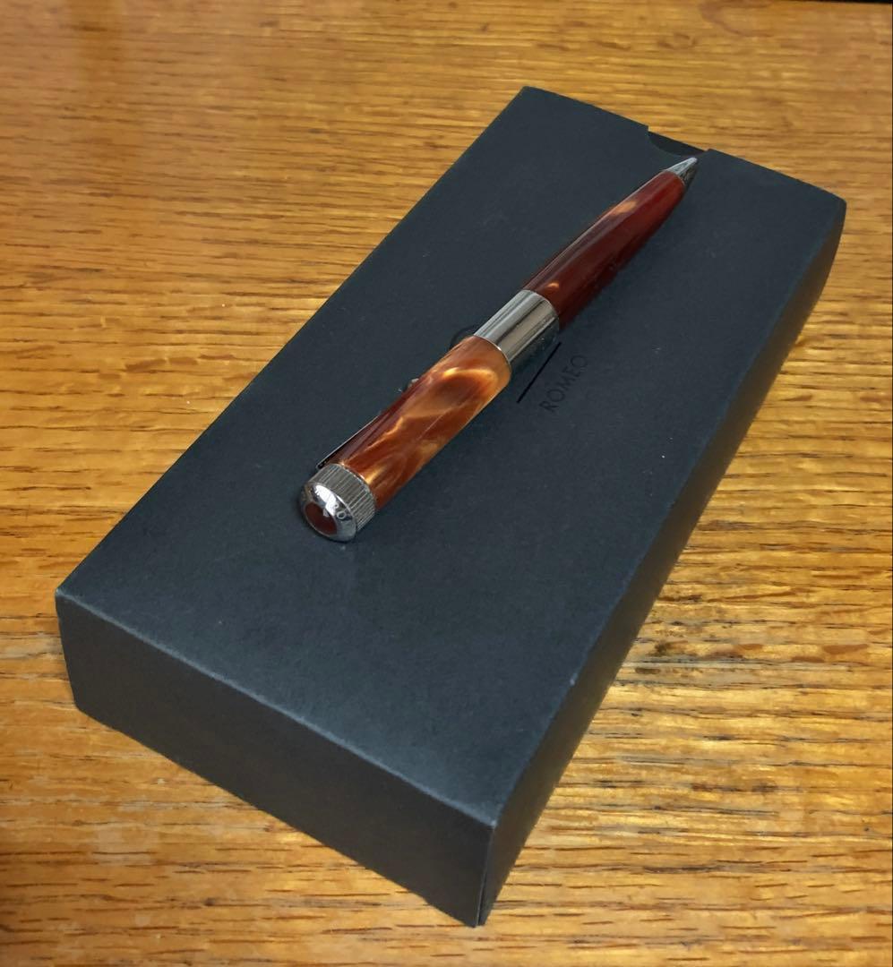 ROMEO ボールペン No.3 太軸 イタリアンアンバー