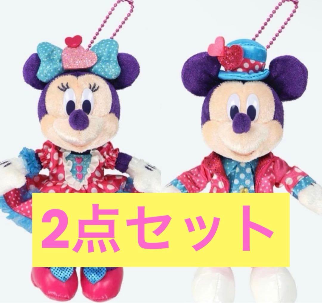 ミッキー　ミニー　ぬいぐるみバッジ　ディズニー　パルパルーザ　パルパル