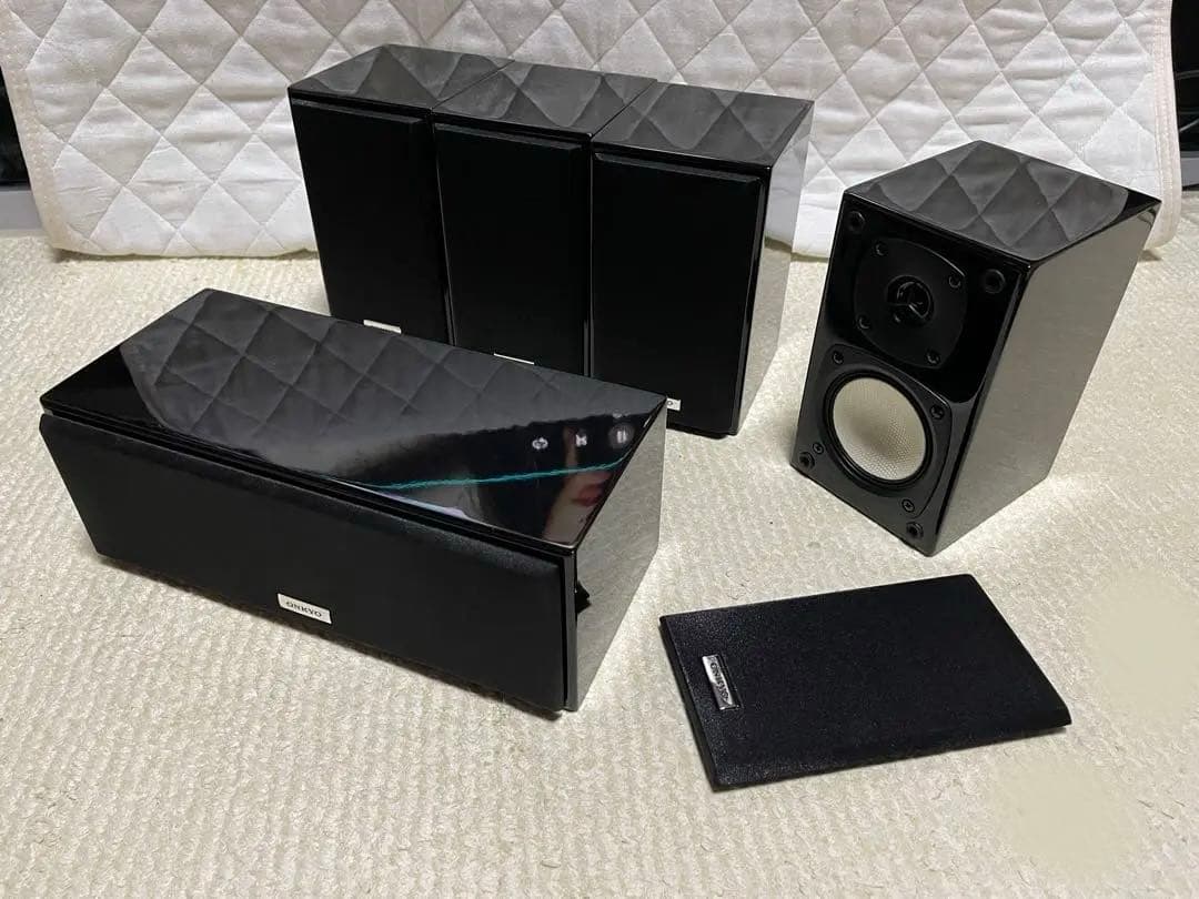 【ケーブル27M付き】ONKYOスピーカー5個 ST-V20HD/D-108C