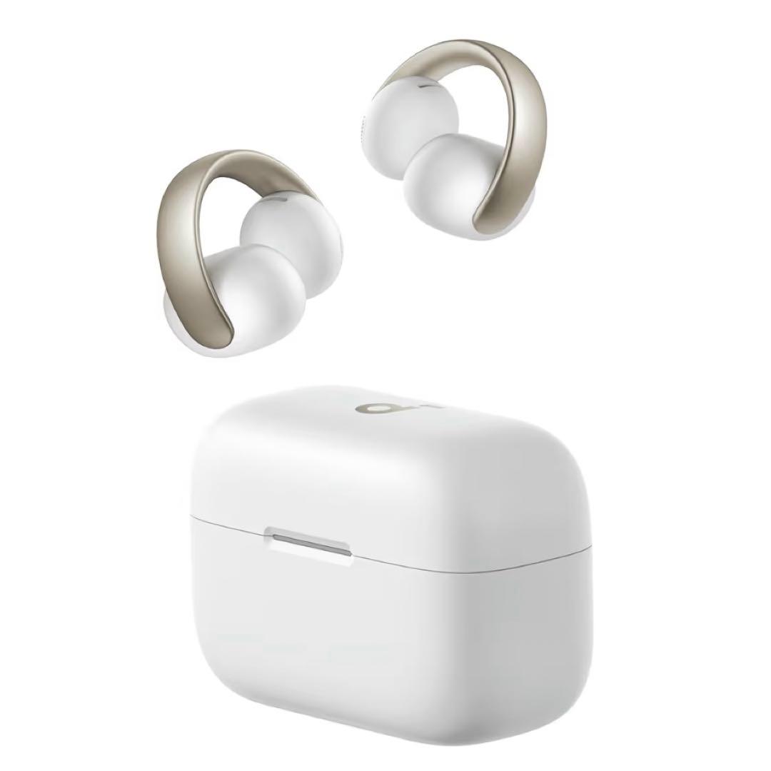 Anker Soundcore AeroClip オープンイヤー型イヤホン 白金