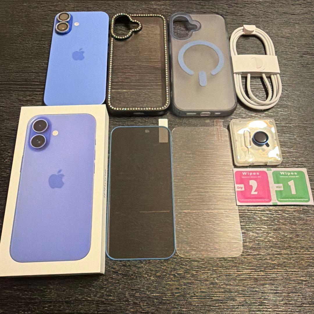 匿名発送 美品 iPhone 16 128GB ウルトラマリン 本体