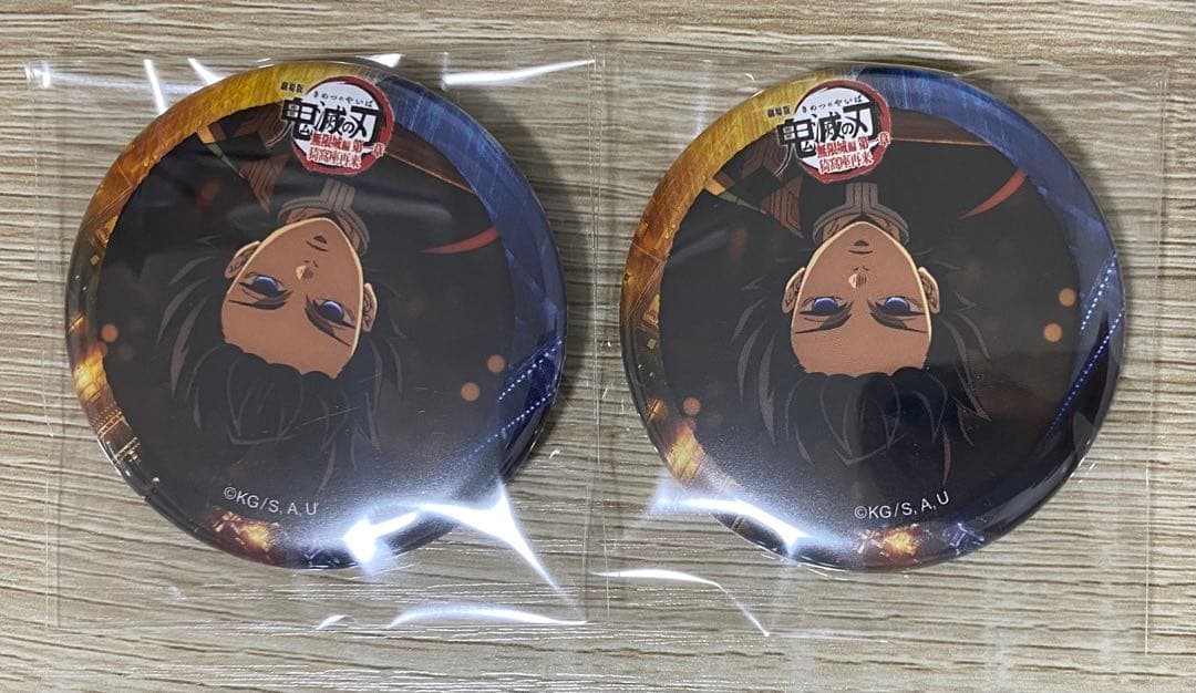 鬼滅の刃 冨岡義勇 決戦の火蓋を切る ティザー期 缶バッジ 2点セット