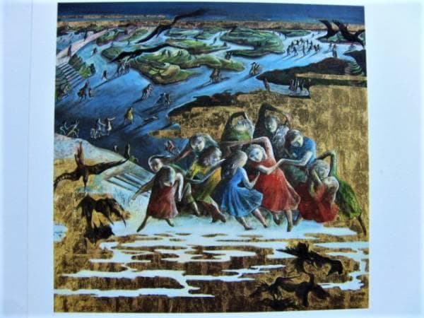 遠藤彰子、たそがれの辺り、希少画集画、状態良好、新品高級額装付