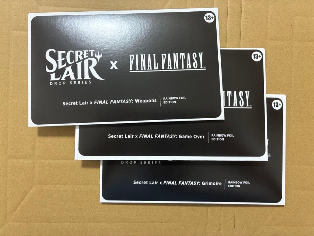 mtg FF secret lair 英語版　3種セット
