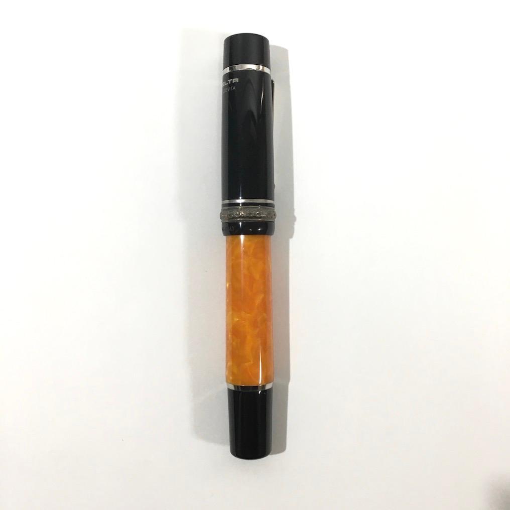 ○未使用品！ デルタ ドルチェビータ ミレニアム ミディアム M 万年筆 18金