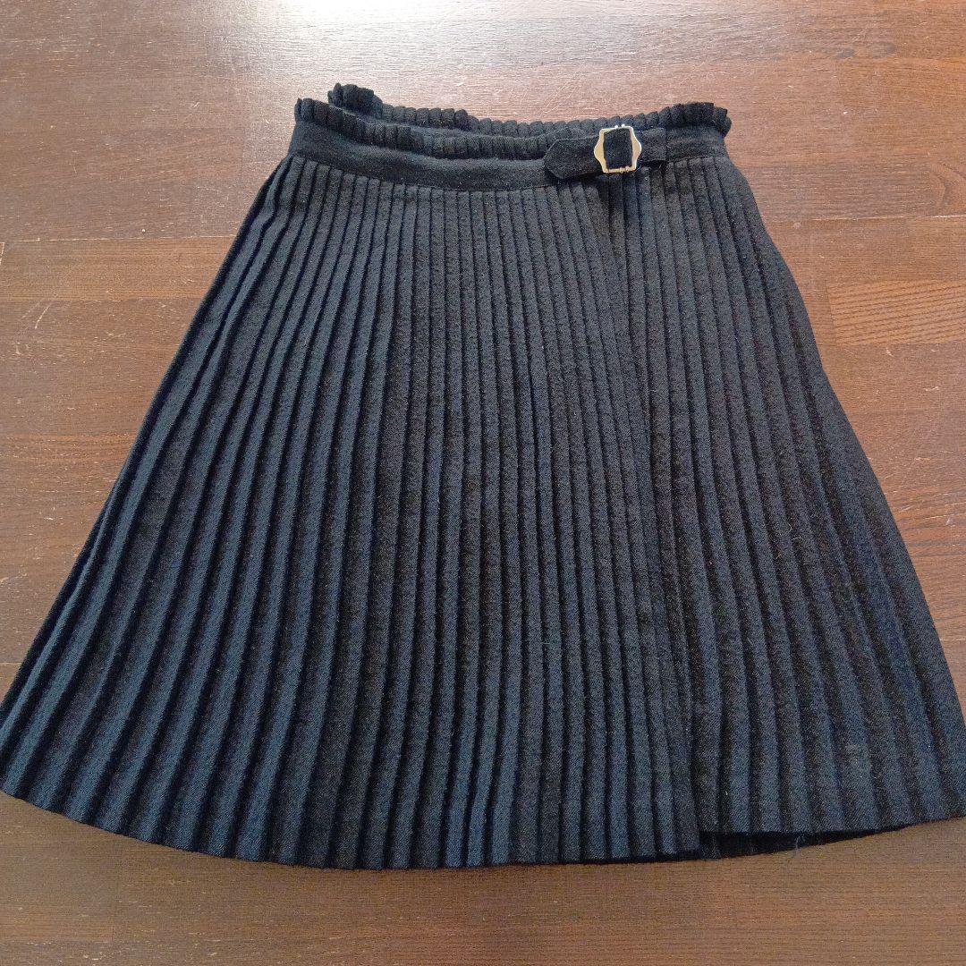 tricot COMME des GARCONS　 黒 プリーツスカート