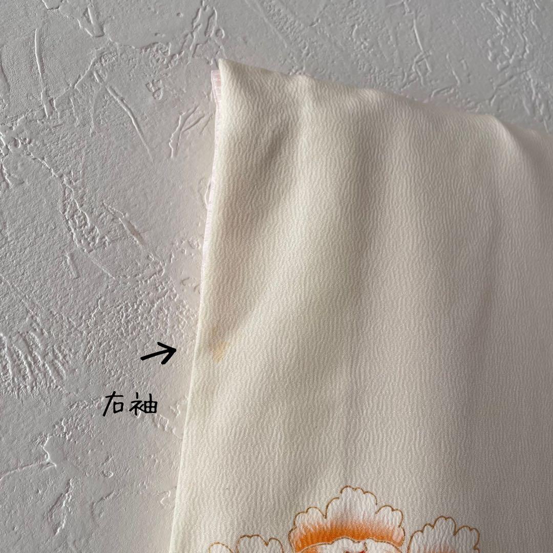 七五三　３歳　正絹お着物セット　正絹被布　被布飾り付き