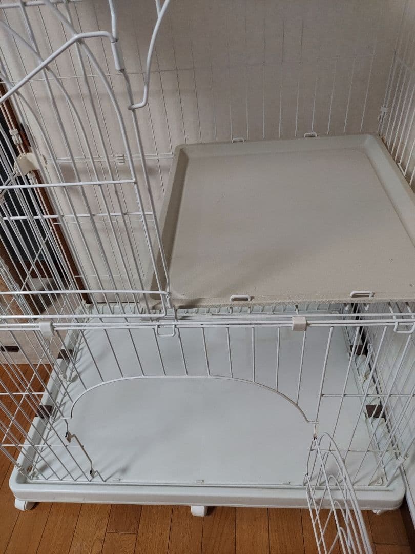 アイリスオーヤマ キャットケージ 3段 ホワイト