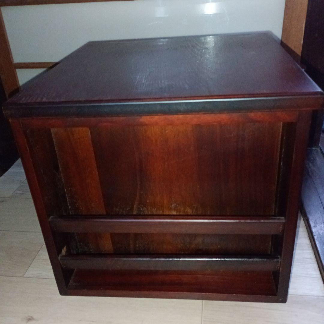 文机 折りたたみ式 三段引き出し