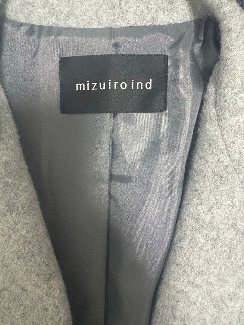ミズイロインド LEE別注 スタンドカラーウールコート 日本製 24AW