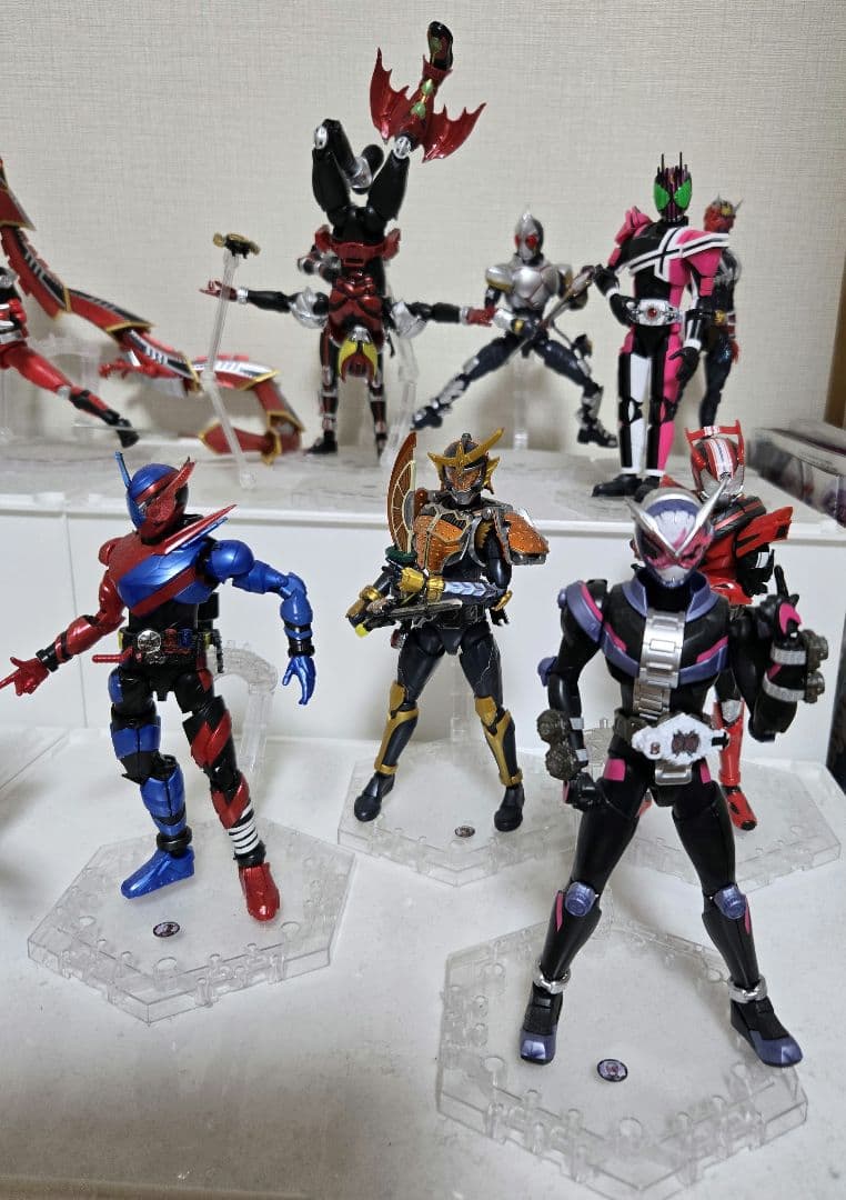 d*9様 組立済み 仮面ライダー プラモデル 平成ライダー20体