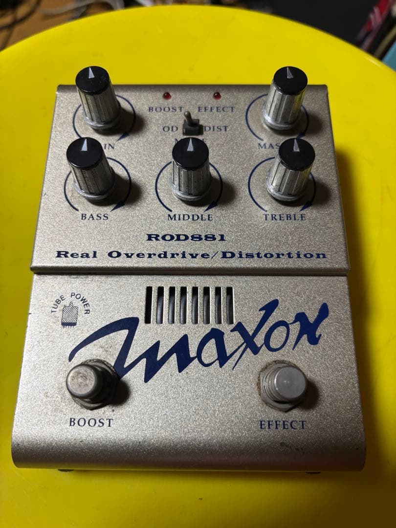Maxon ROD881 オーバードライブ/ディストーション　9Vで動作します