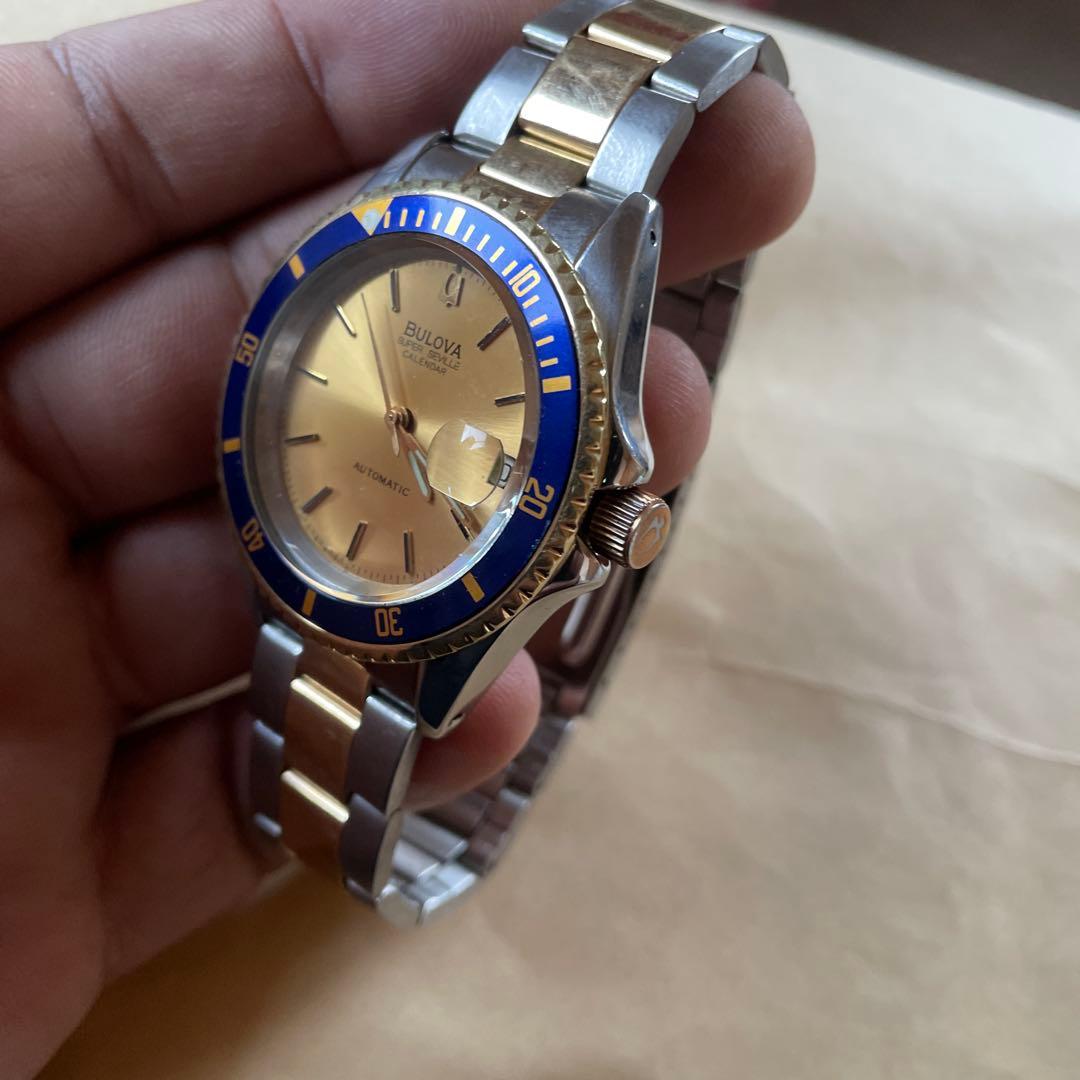 キ*ス様 中古メンズ ブローバ BULOVA ブランド 自動巻き腕時計