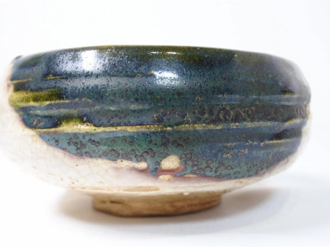 時代物 織部焼 茶碗 鉢 器 茶道具 ☆ヴィンテージ 骨董 古道具