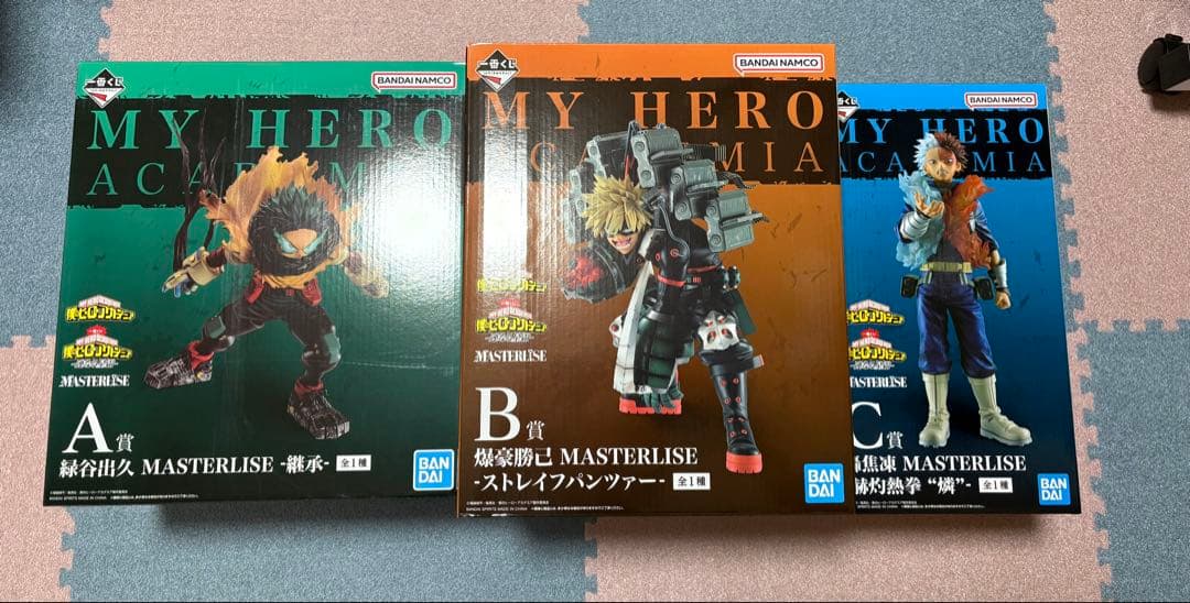 一番くじ 僕のヒーローアカデミア 連なる星霜　A賞、B賞、C賞フィギュアセット