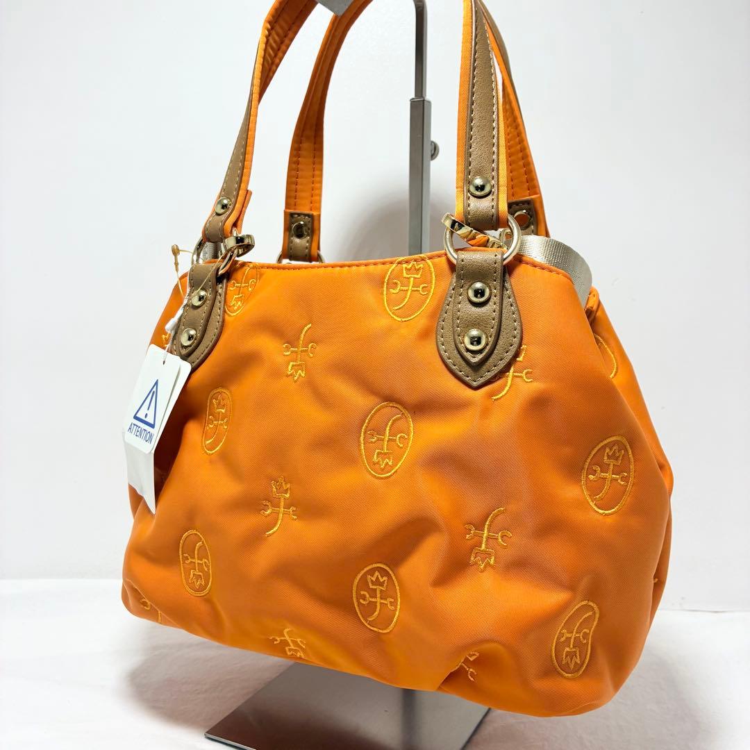 【新品】カステルバジャック　2wayバッグ　ナイロンバッグ　オレンジ