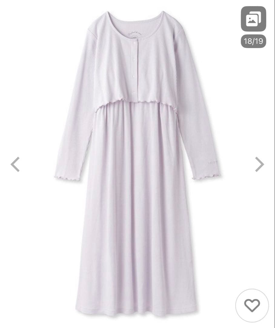 ジェラートピケ　マタニティウェア　リブワンピース