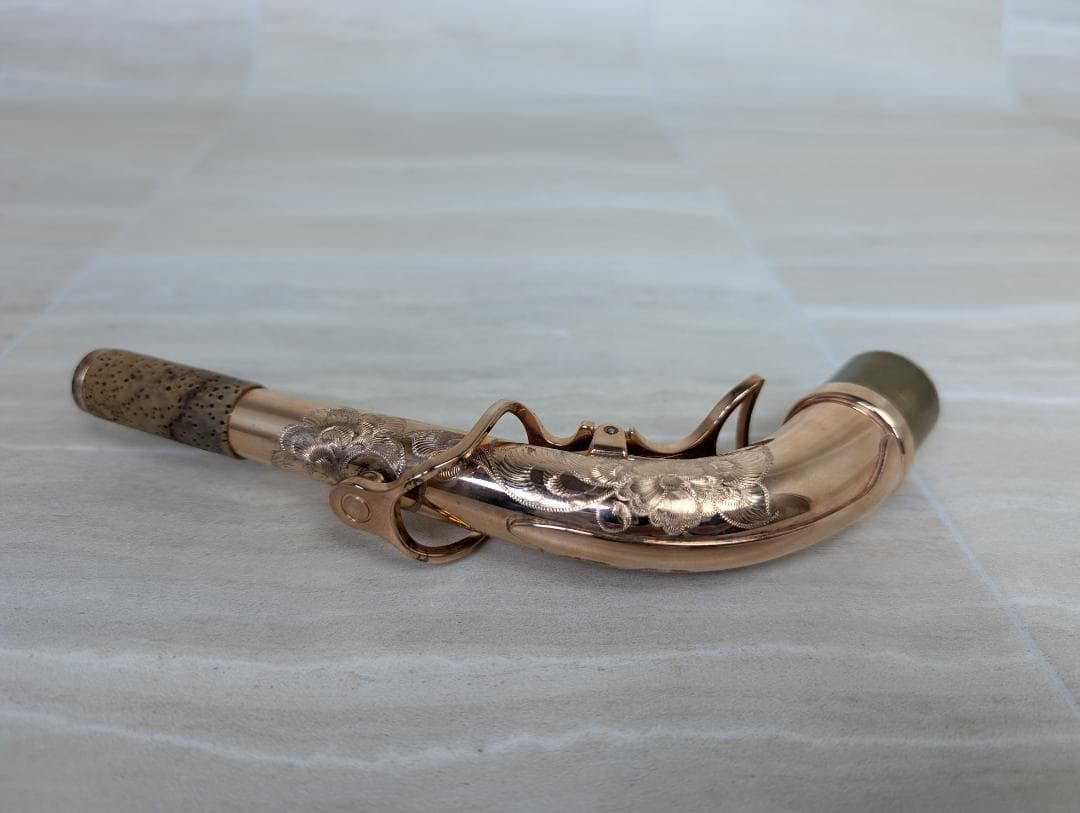 サックス　ネック　SOLID　SILVER　GOLD.P　ゴールドピンク　パーツ