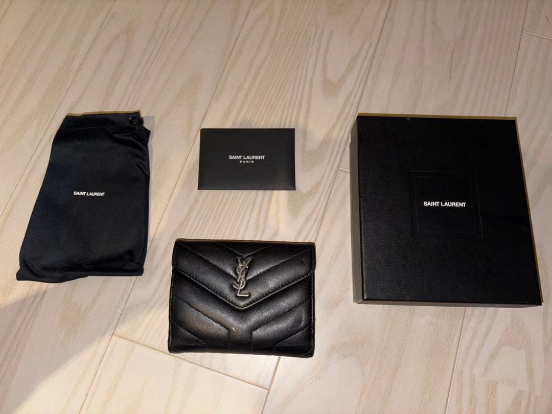 【正規店購入】SAINT LAURENT ブラック 二つ折り財布