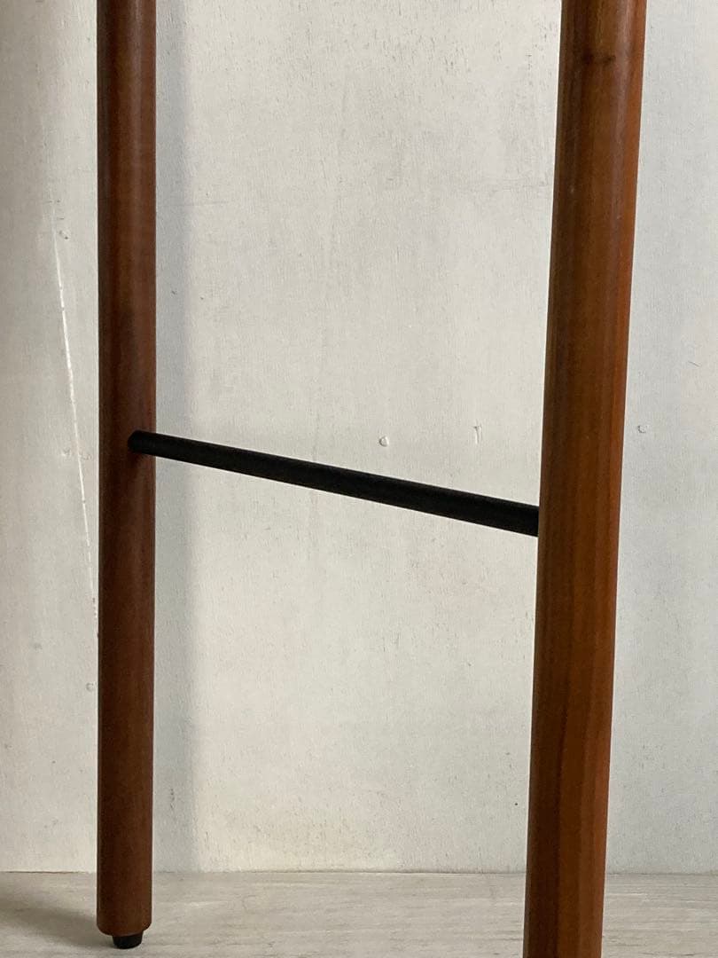 古い木製 ウォールナット×アイアン ハンガーラック ラダーハンガー タオル掛け