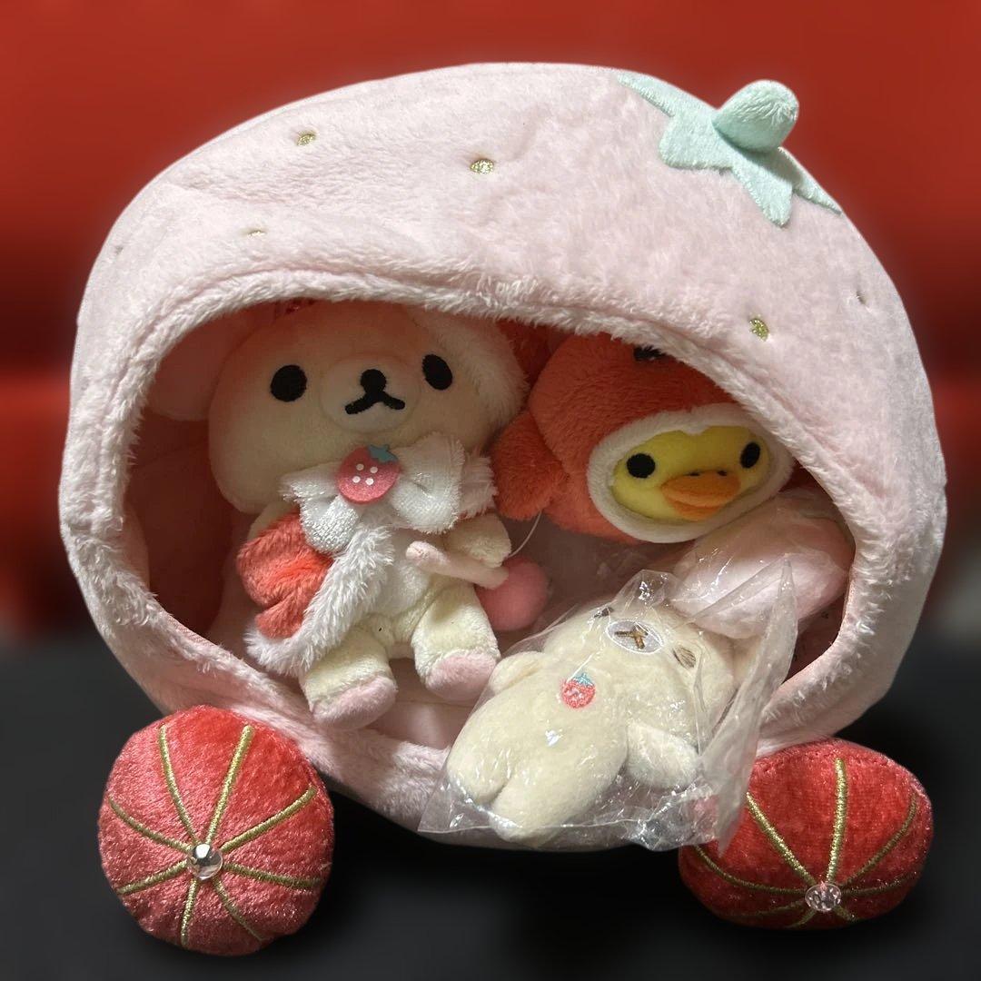 レア　リラックマストア限定　コリラックマのいちご馬車ぬいぐるみ　2015