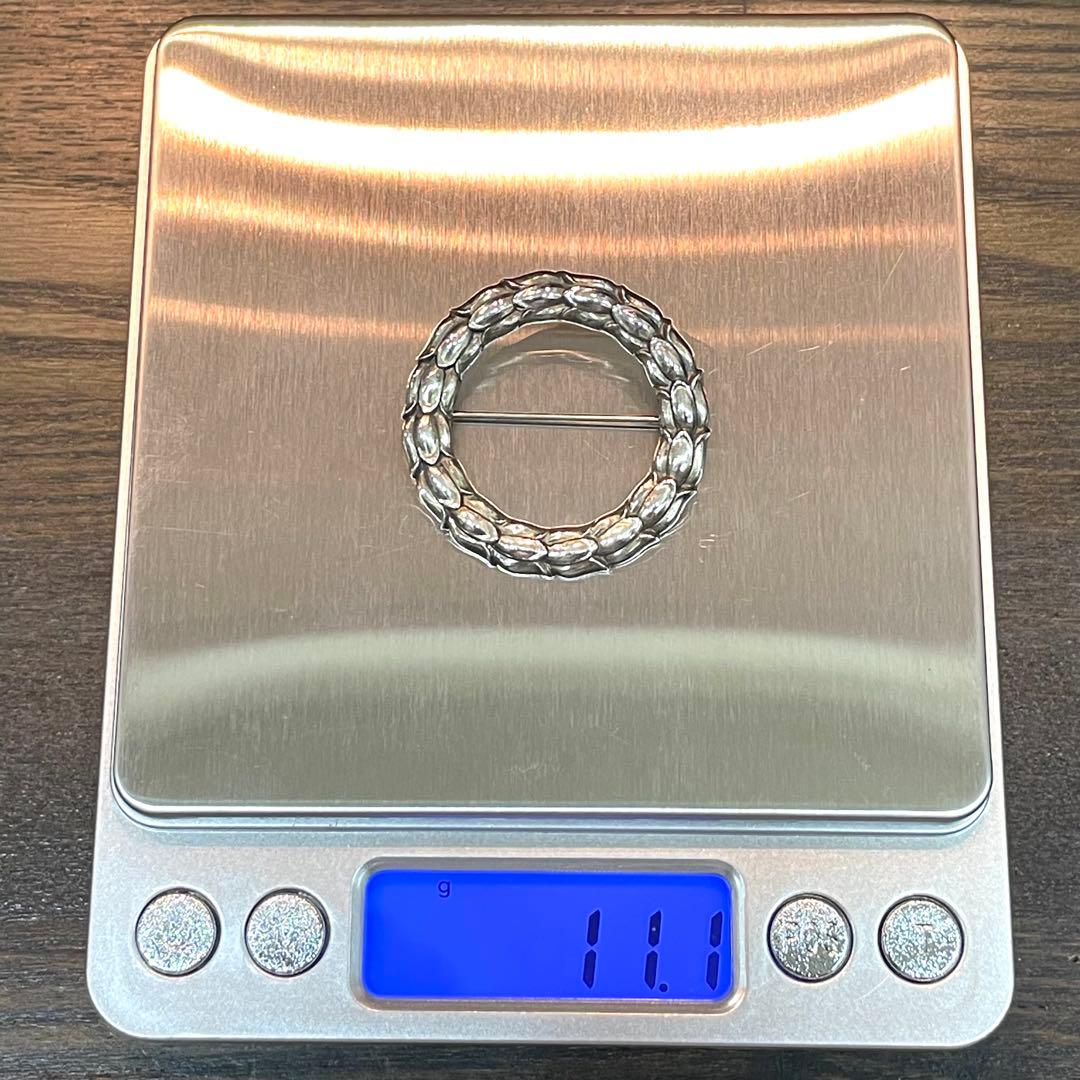 美品 ジョージジェンセン ブローチ 301 フラワー アンティーク 廃盤