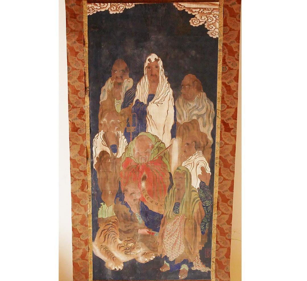 【博物館級】◆『 吉山明兆(兆殿司) 十六羅漢図』◆検） 狩野永徳 狩野探幽