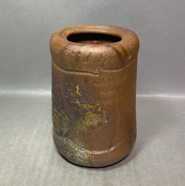 茶道具　印部　旅枕掛花入　伊勢崎満