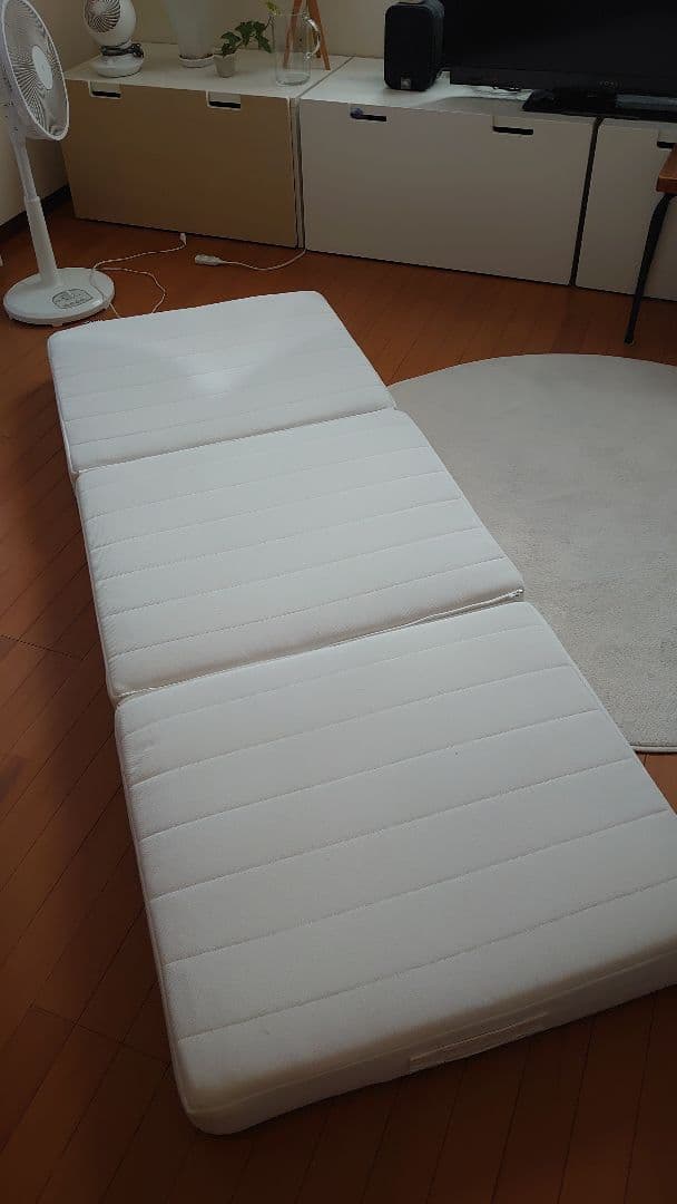 VITHÄLL ヴィトヘル ベッドマットレス/ かため/折りたたみ/シングル/