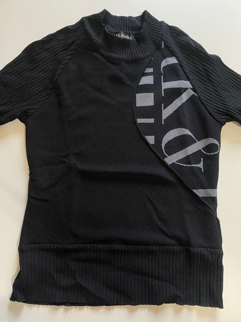 CLARK&LONA ブラック ハイネックセーター