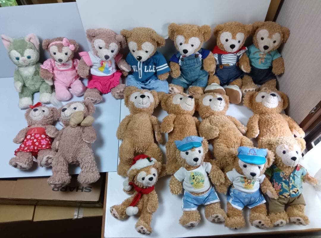 ダッフィー　シェリーメイ　ジェラトーニ　ぬいぐるみ　１７体セット　くま