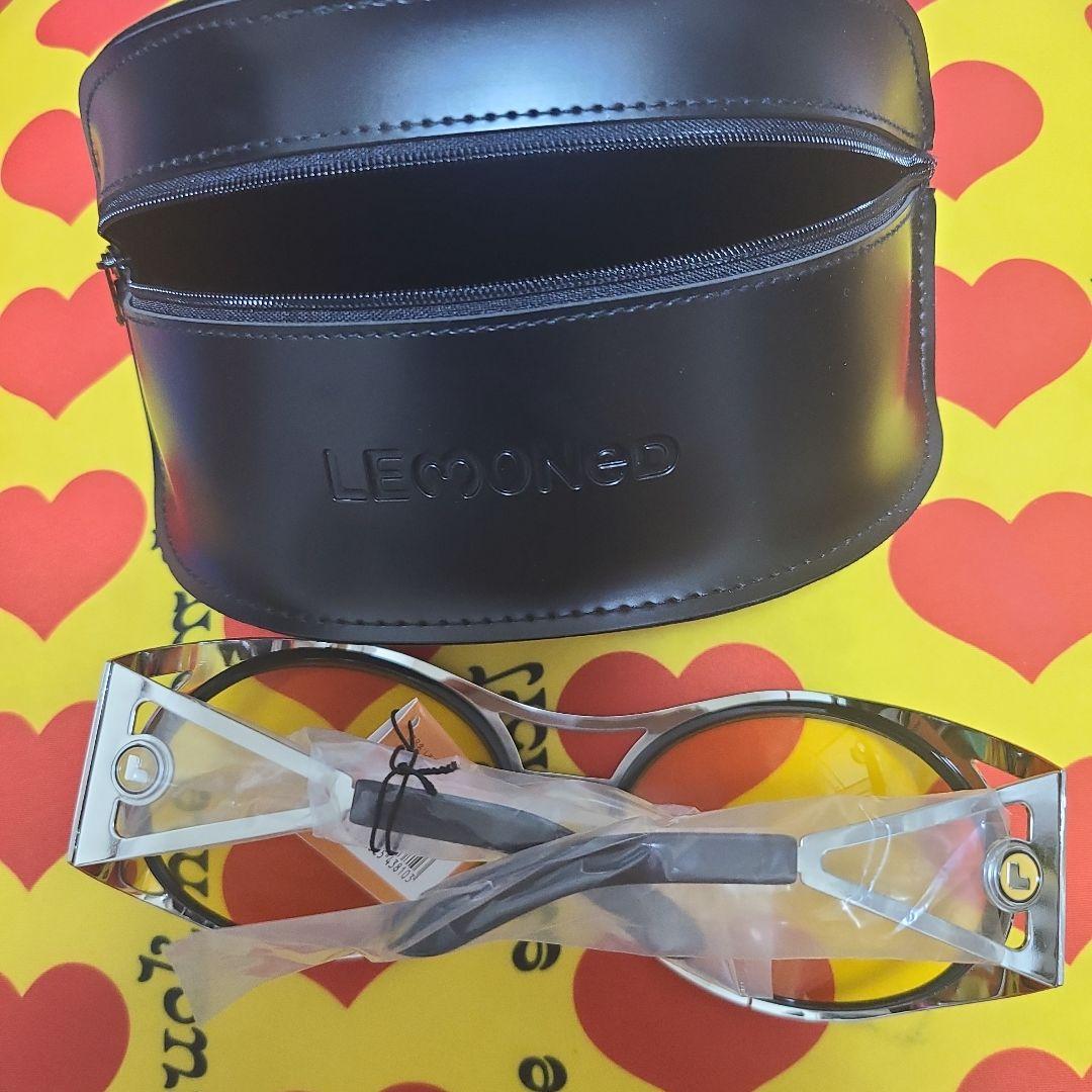 LEMONED ラウンド型サングラス イエロー