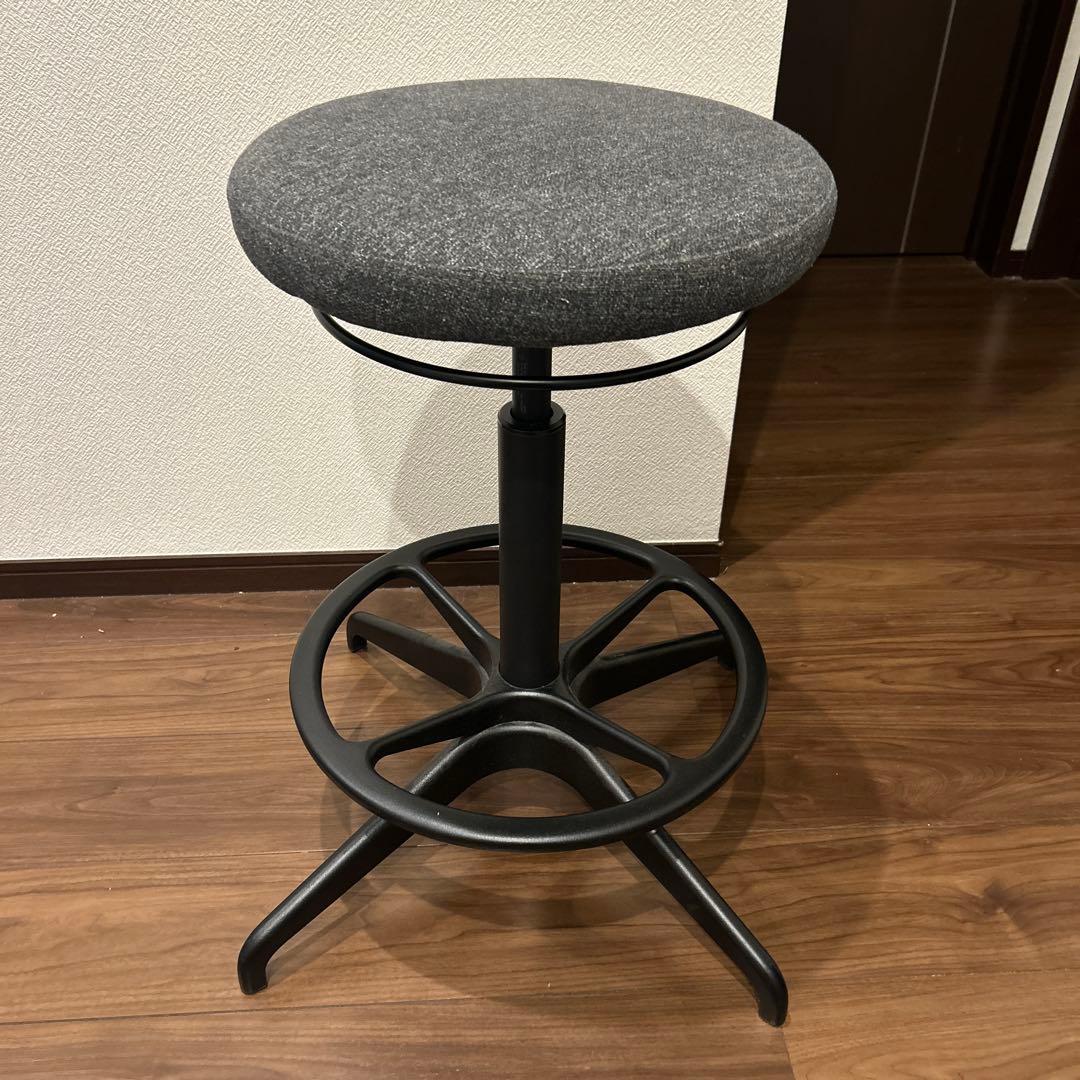 美品　IKEA LIDKULLENリドクレン昇降式椅子スツール
