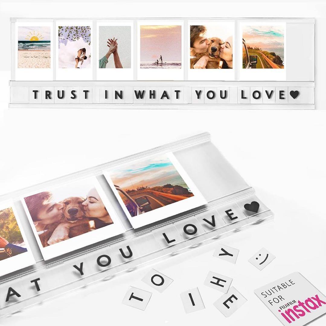 ★ウォールフレーム 3.4インチ15.7インチ アクリルフォトフレーム