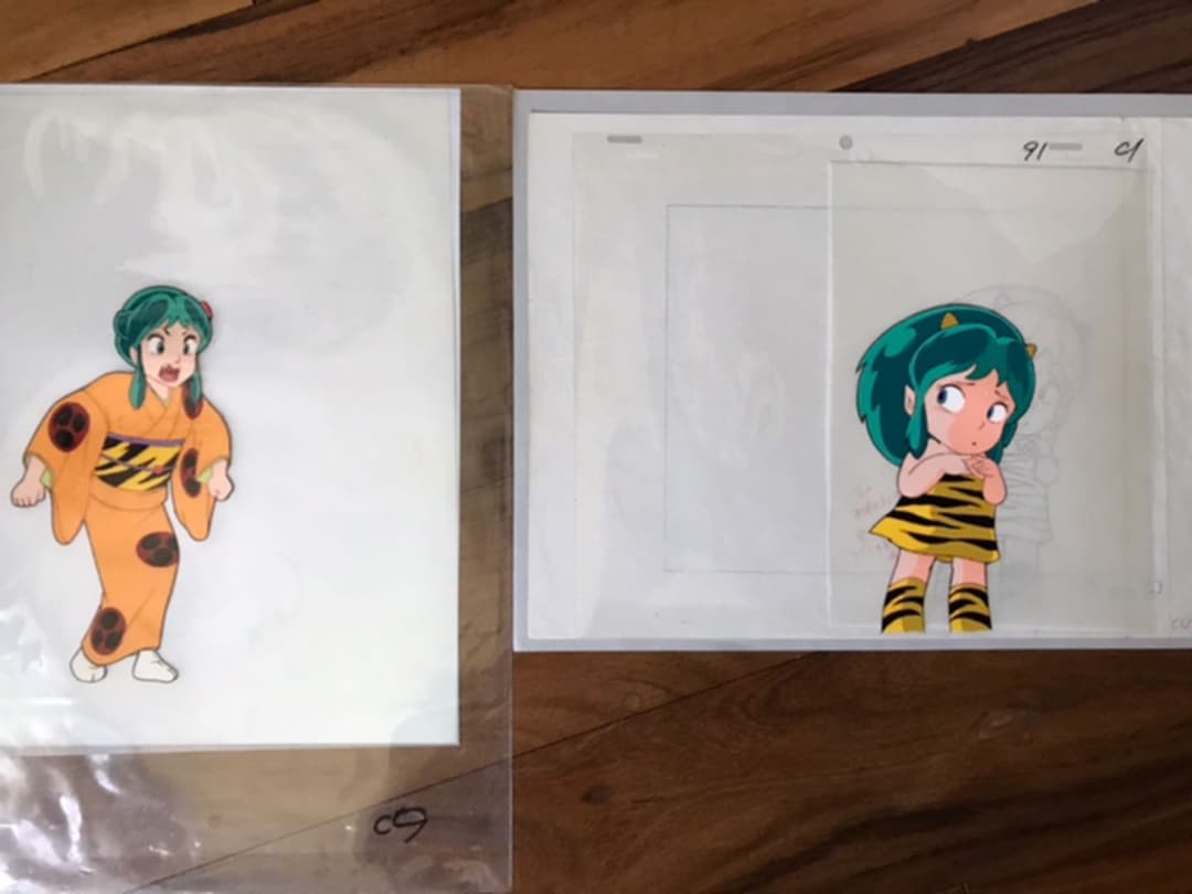 うる星やつら　セル画3枚　昭和レトロ　当時物