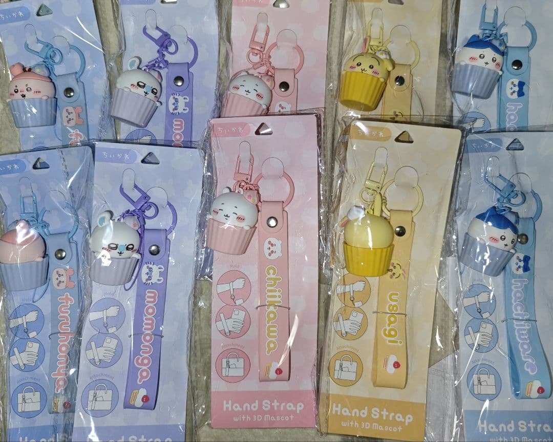 ちいかわ 3Dマスコット 付き ハンドストラップ 5種 10個セット