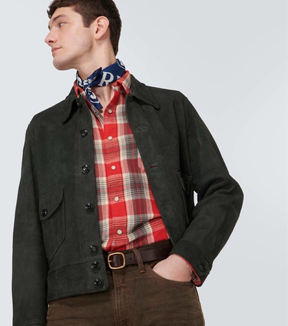 【定価27万5千円】RRL スエード レザージャケット XXLサイズ