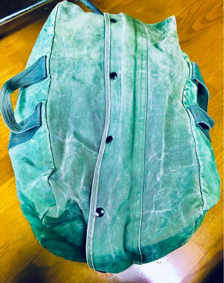 本物☆米国購入✈︎ ビンテージ当時物キットバッグ☆ステンシル入り大容量一生物バッグ