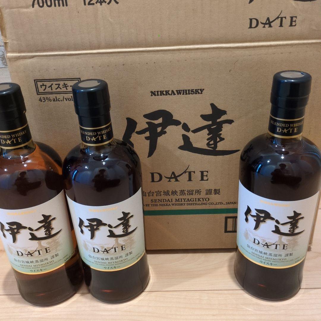 ニッカ 伊達 D.A.T.E 700ml 43%　3本