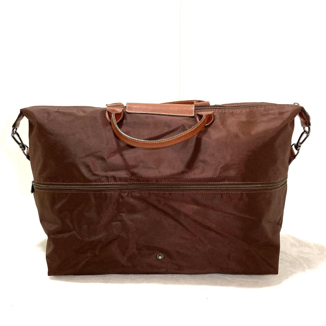 ロンシャン ルプリアージュ イクステンサブル ボストンバッグ 3way ブラウン