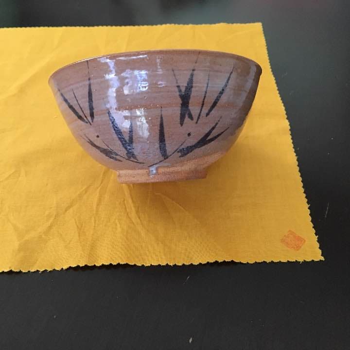 抹茶茶碗 唐津焼 中里嘉孝 絵唐津 新品 未使用