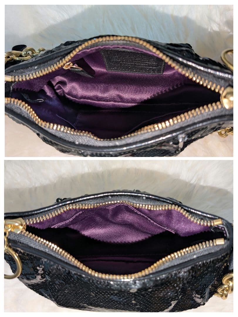 極美品✨COACH コーチ パーティーバッグ スパンコール アクセサリーポーチ