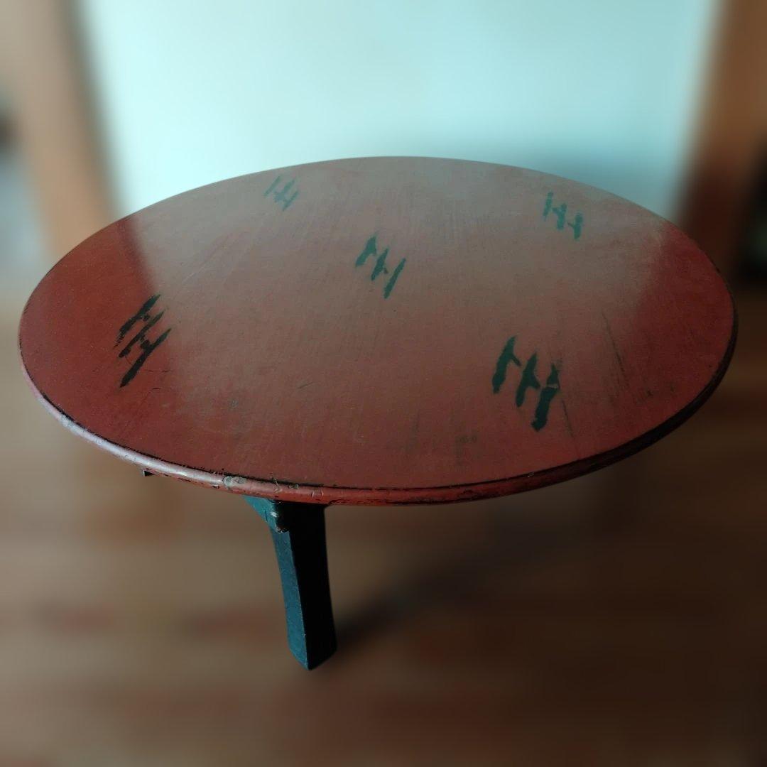 根来塗？ふうな ちゃぶ台 折畳み 珍品