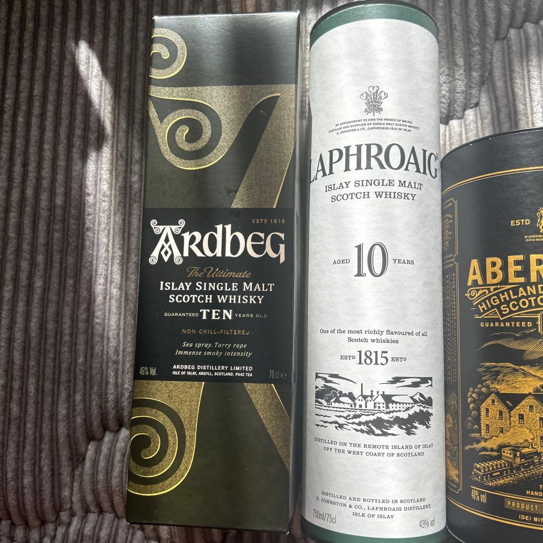 タリスカー10 アバフェルディ12ラフロイグ10アードベック10各1本