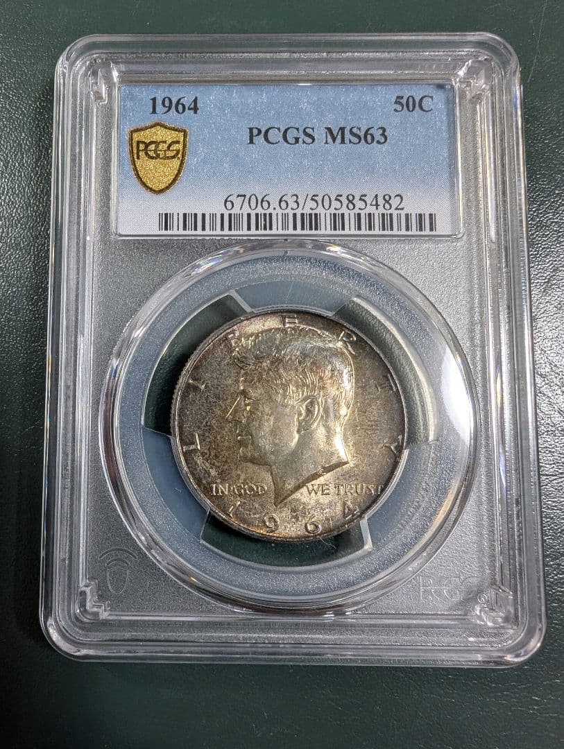 1964 PCGS MS63 ケネディ銀貨