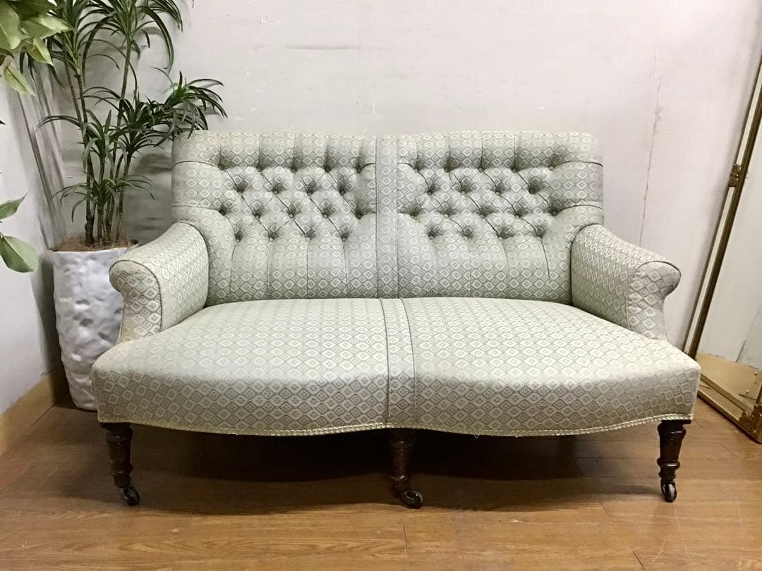 ジュリエット☆管241☆イギリス☆アンティーク☆大塚家具☆クラシックソファ