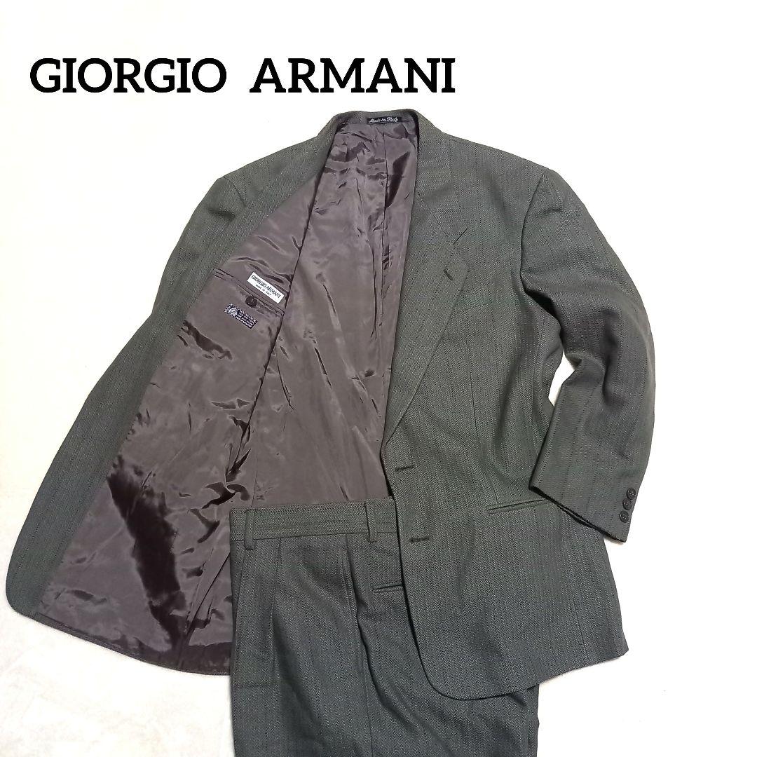 美品！ イタリア ジョルジオアルマーニ セットアップ XL メンズ スーツ