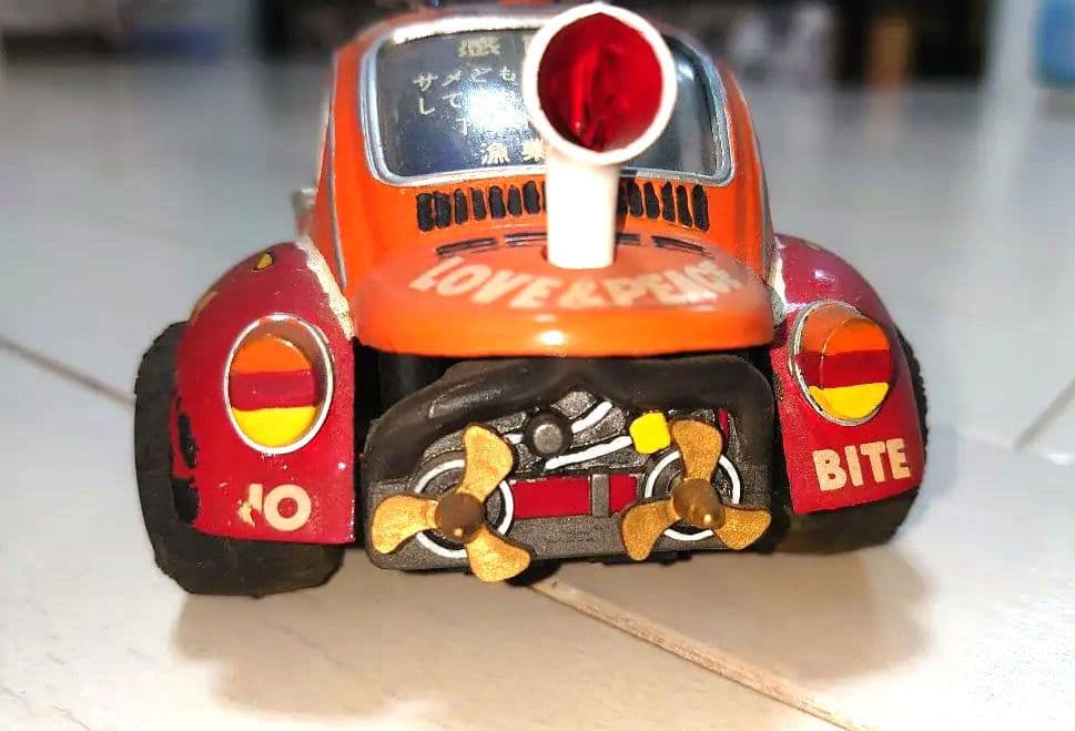 グンゼ産業プラモデル おっとっと自動車シリーズ「シャークキラー」組立済