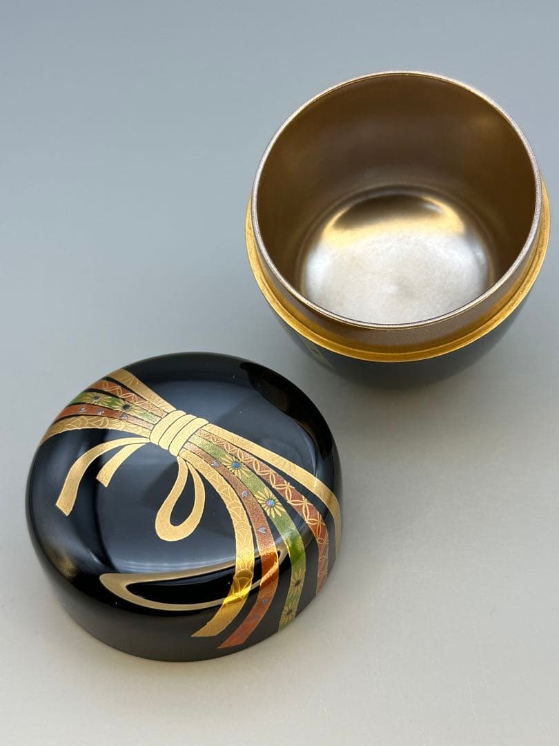 茶道具　棗　大多尾重則　熨斗蒔絵